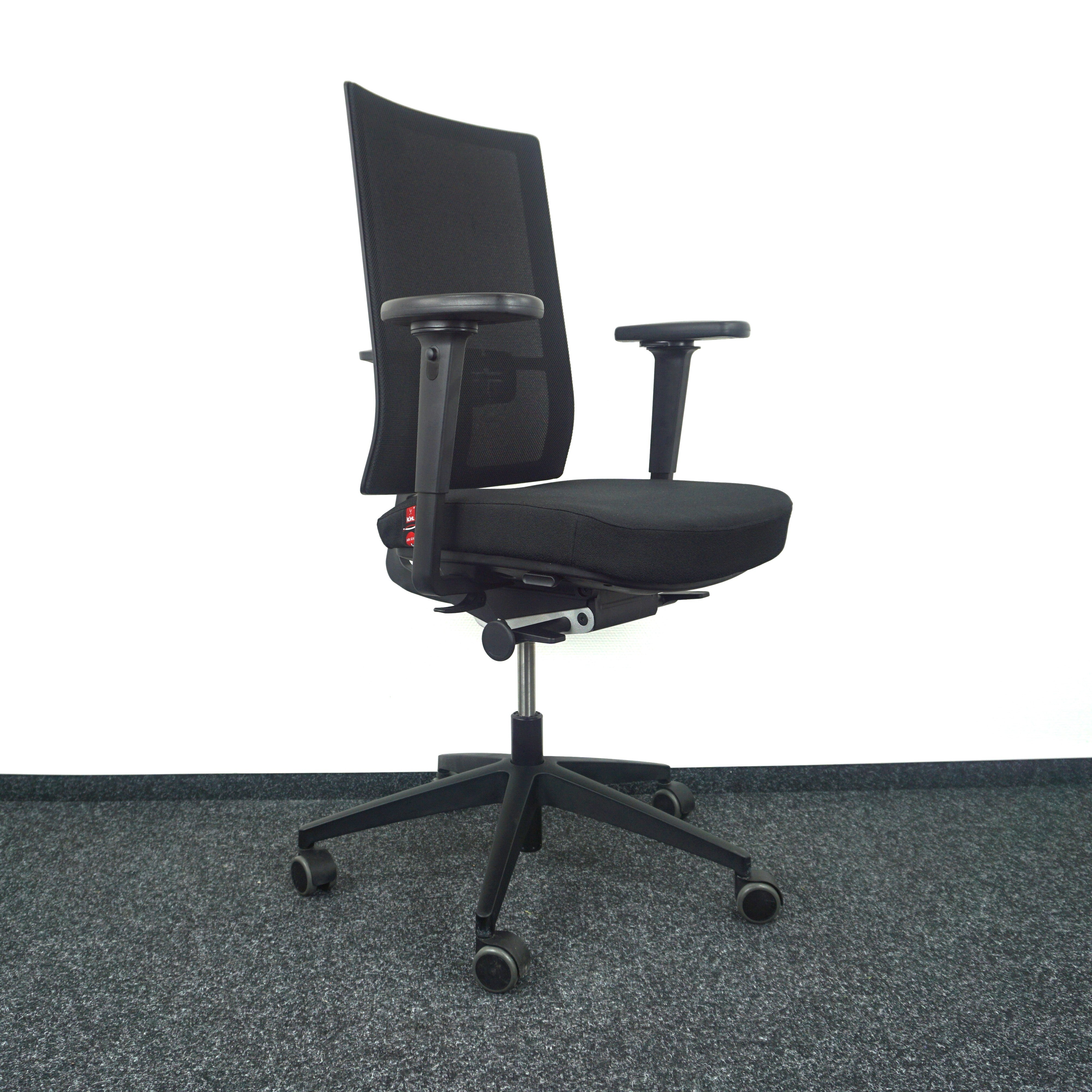 Kohl 5530-N5 Bürodrehstuhl Schwarz Seitenansicht