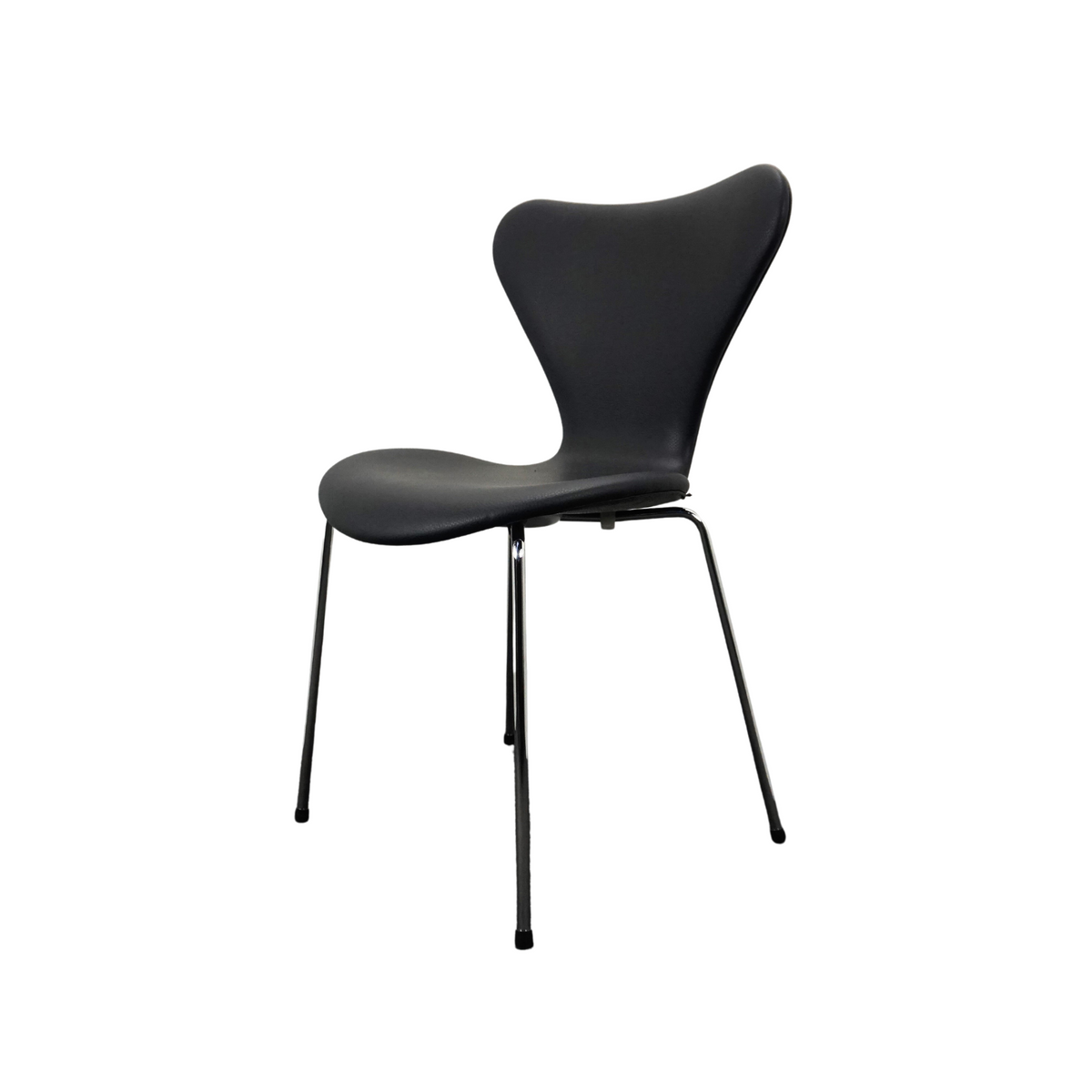 Fritz Hansen Serie 7 Design Stuhl | Modell 3107 | Leder | Essential Schwarz