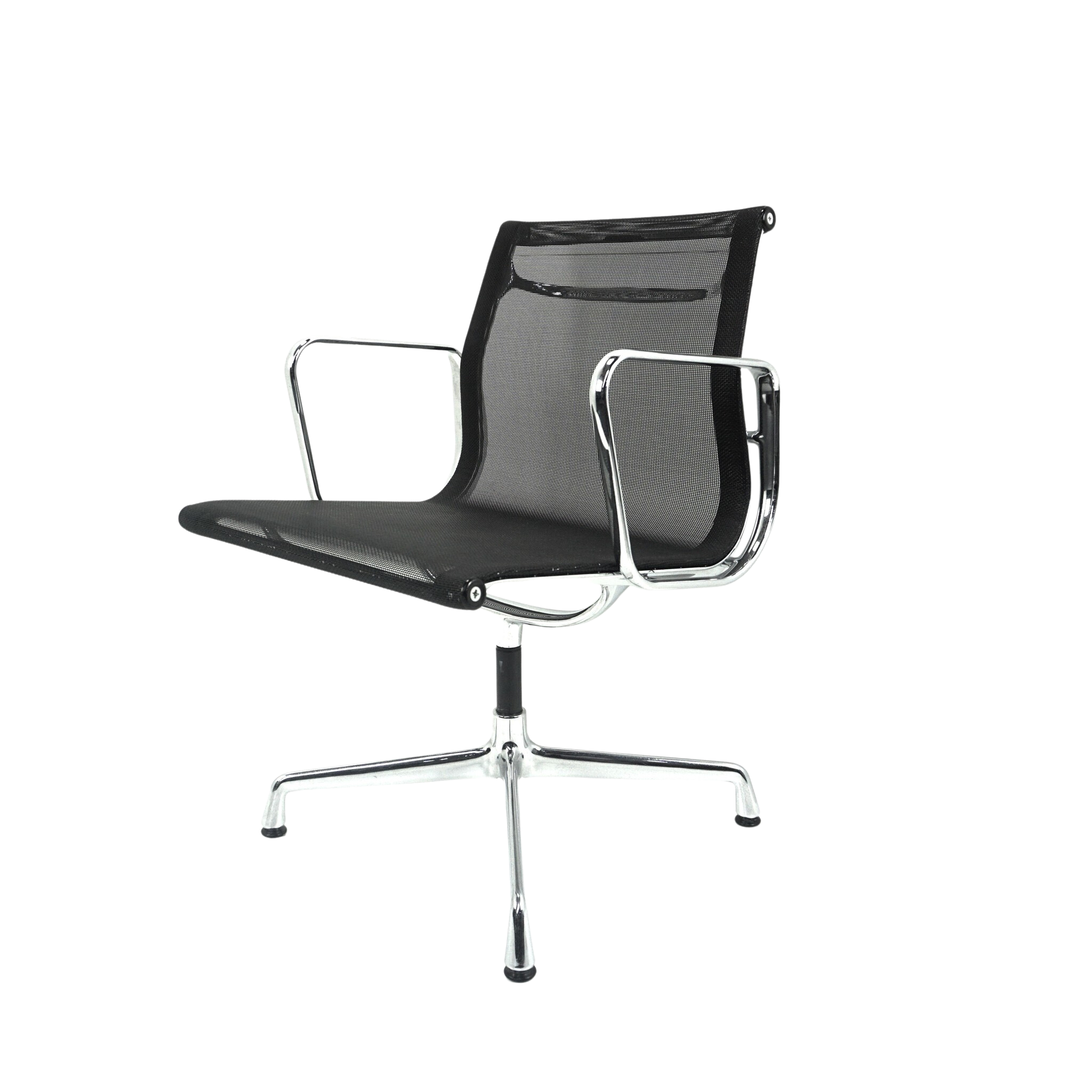 Vitra EA 108 Designstuhl Schwarz Netzgewebe